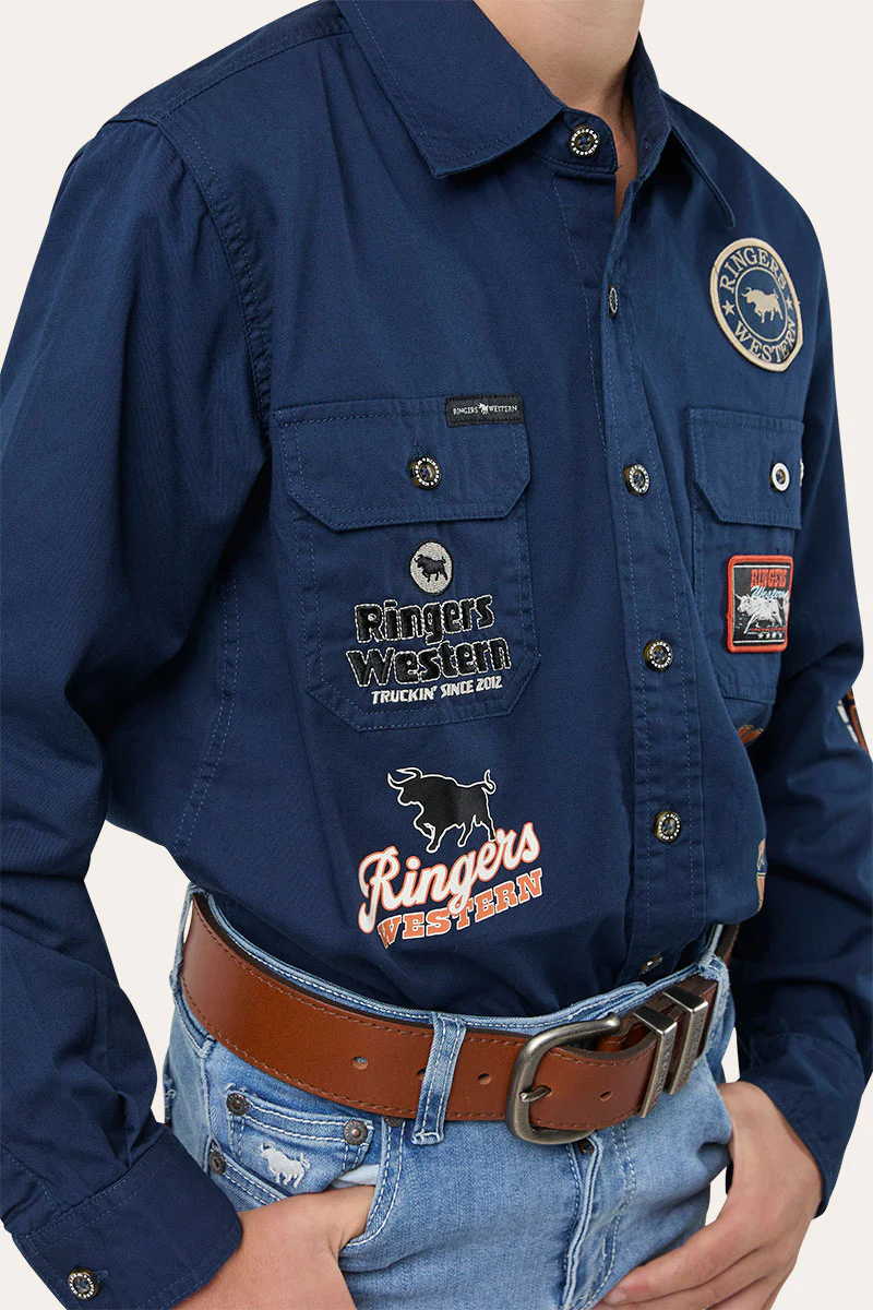 Freehand Kids Full Button Work Shirt - Image 6