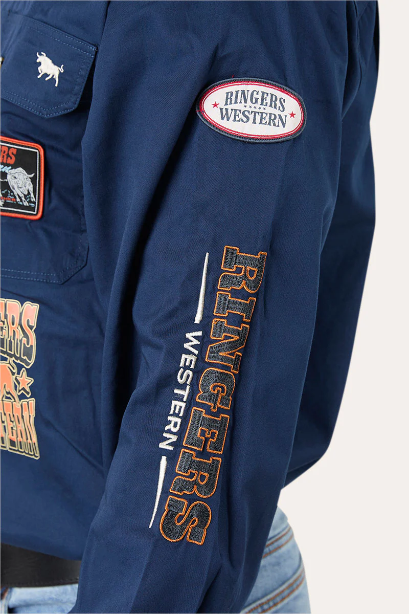 Hung Up Mens Full Button Work Shirt - Image 4
