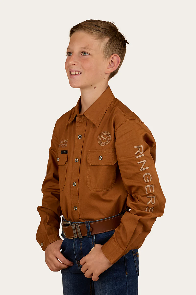 Jackaroo Kids Full Button Printed Work Shirt - Image 8