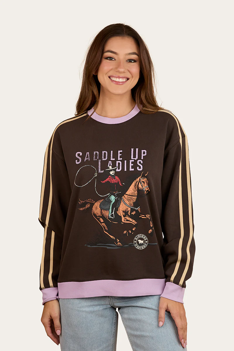 Saddle Up Womens Pullover Crew - Image 7